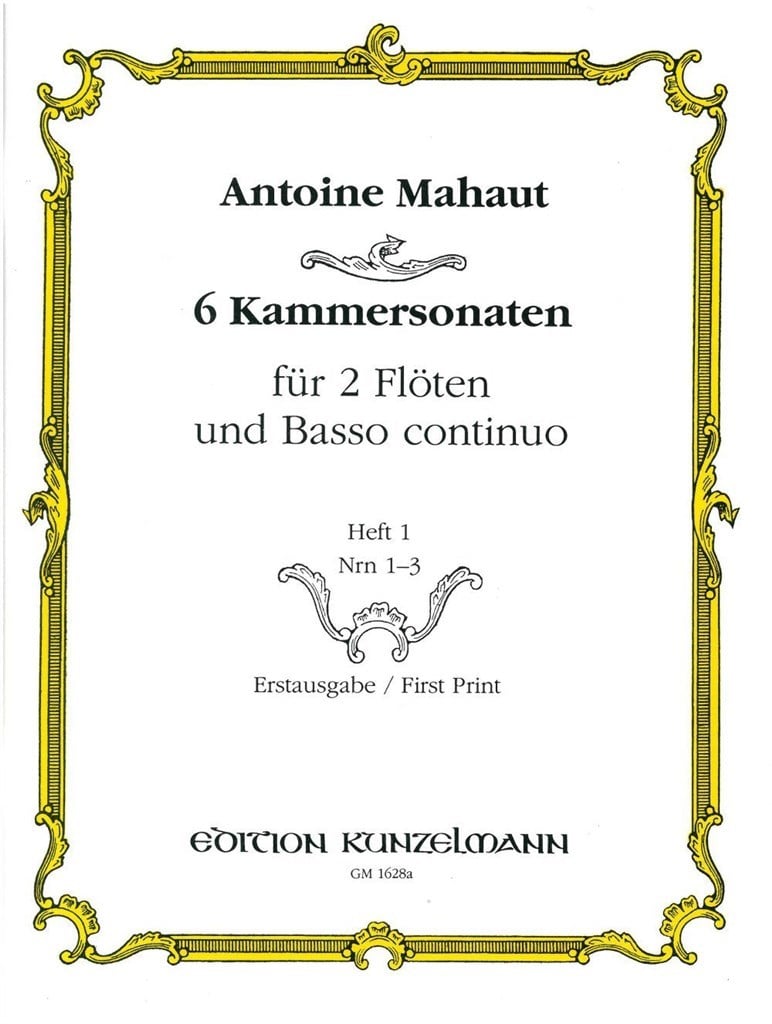 6 Kammersonaten Für 2 Flöten und Basso Continuo